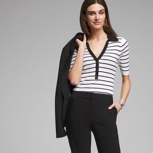 WHBM cotton black knee high  Bermudas size 12